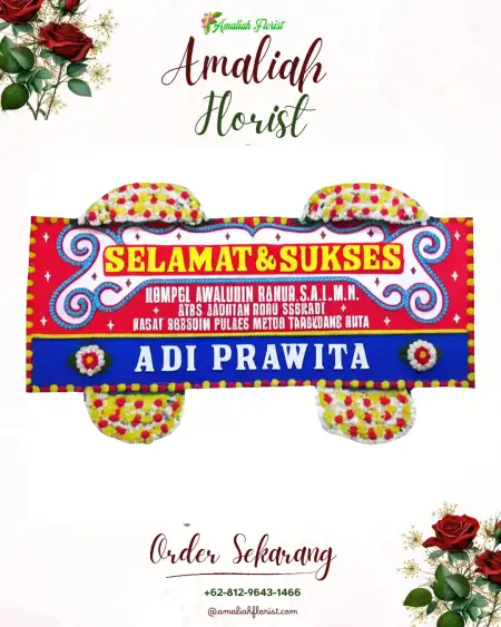 Papan Bunga Ucapan Selamat Maharatu